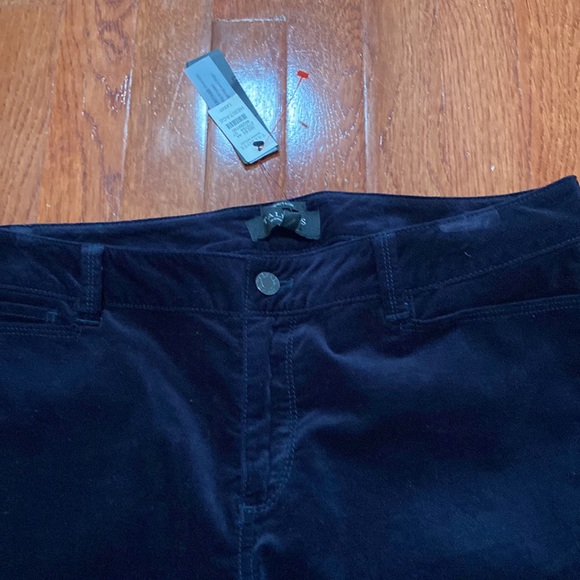 Talbots NWT navy velvet pants - Picture 2 of 6